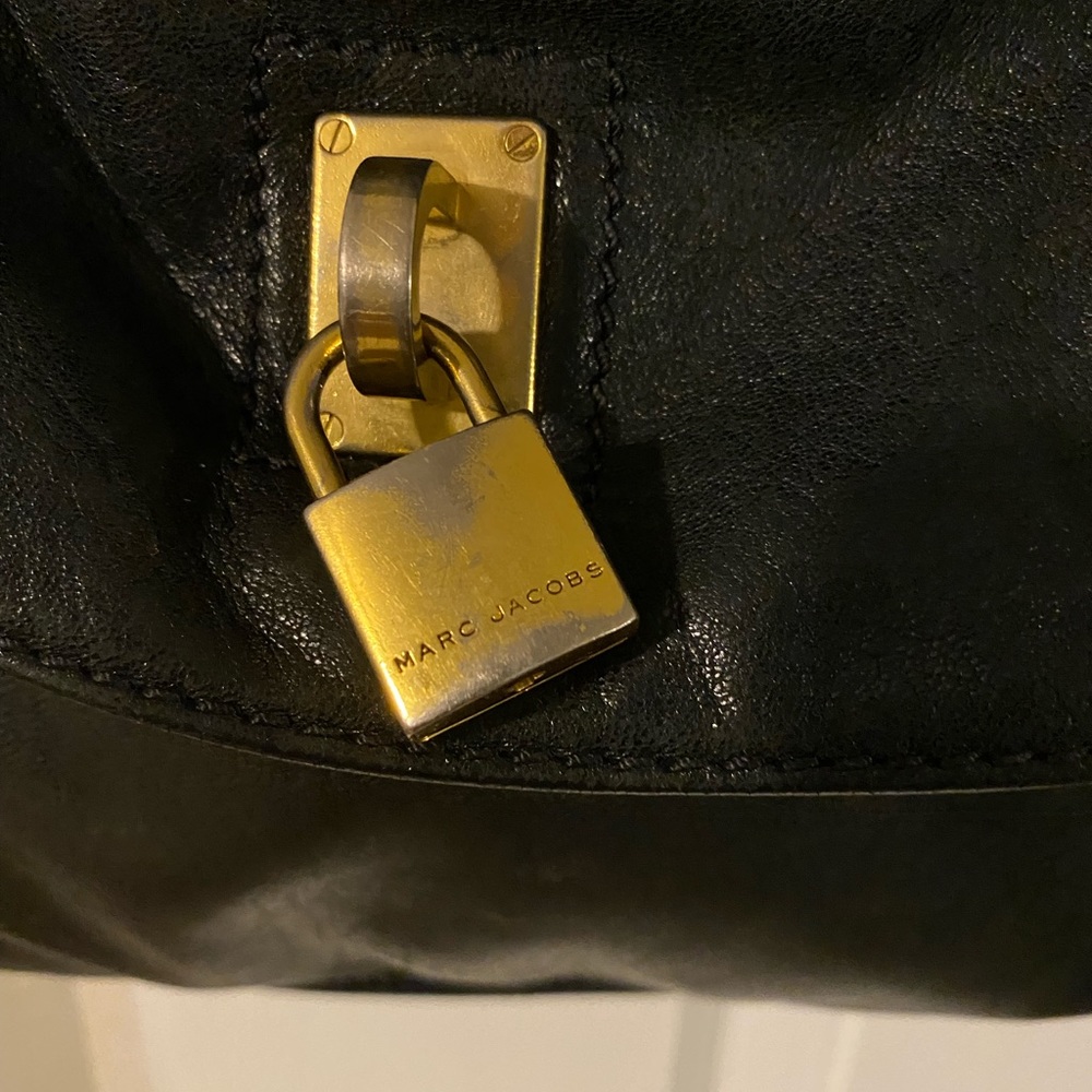 Authentic black studded Marc Jacobs satchel